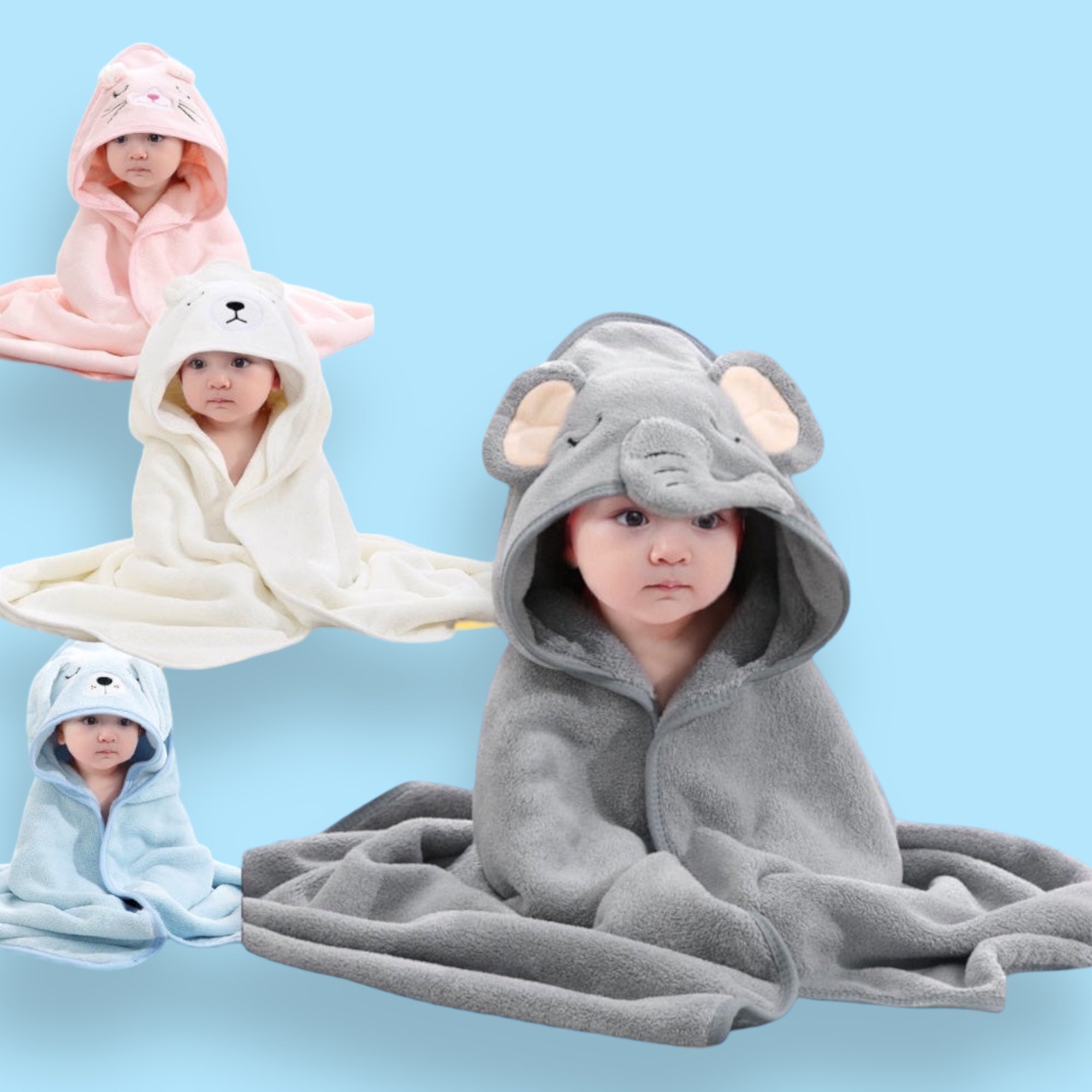 Supi Familia Baby Hooded Towel – Extra Large 45 x 35