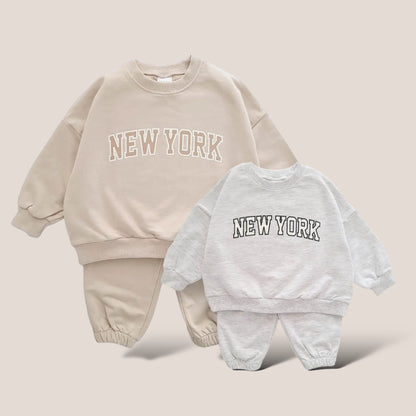 New York Sweatshirt & Jogger Pants 2Pcs Set