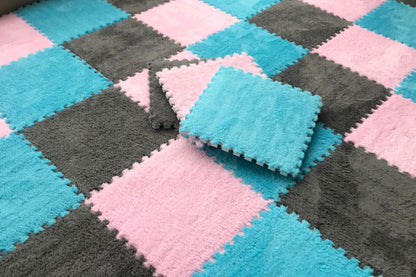 Colorful Soft Plush Baby Play Mat