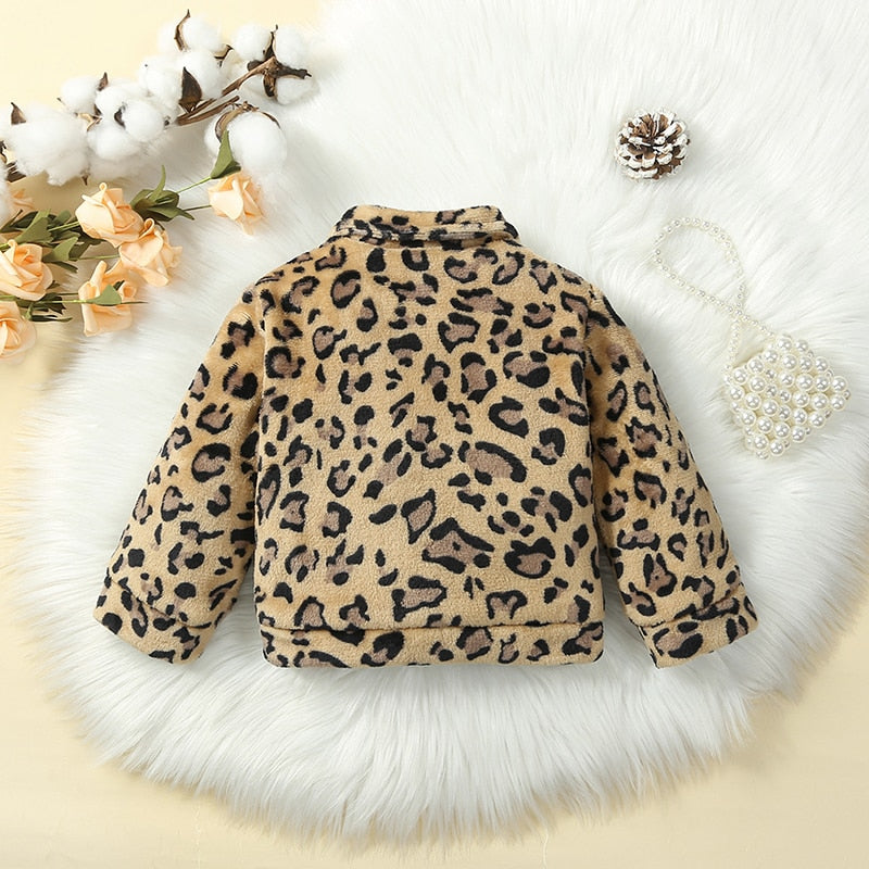 Toddler Girls Autumn Winter Plush Outerwear